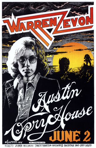 Warren Zevon at the Austin Opry House 1978